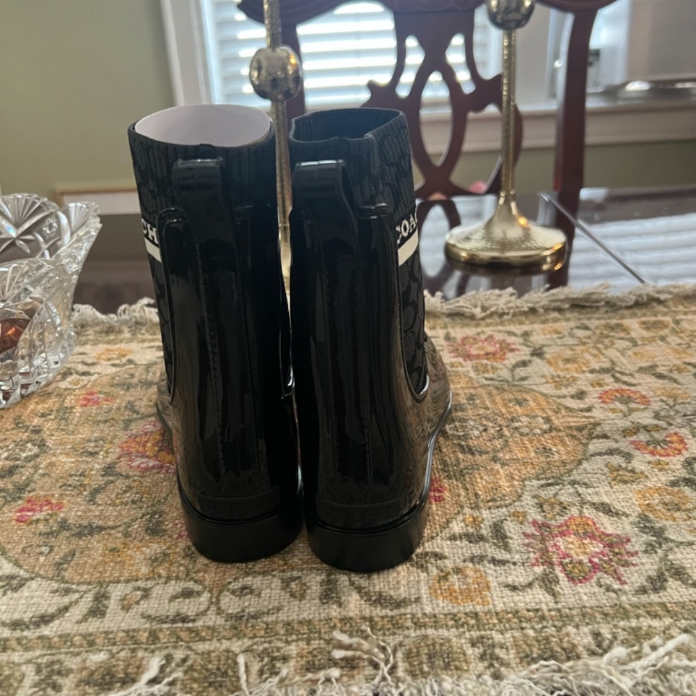 Coach Rivington Logo Chelsea Rain Boots - Picture 5 of 7